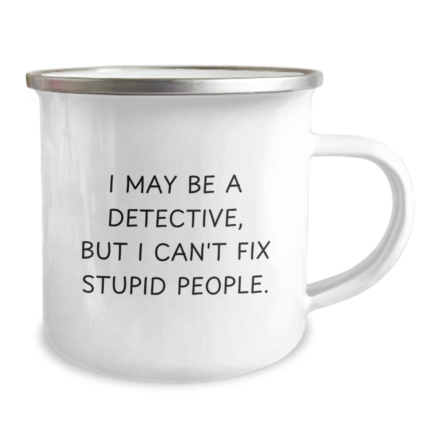 Detective Keepsake Camping Mug for Him Birthday Gift with Quote - Image 2