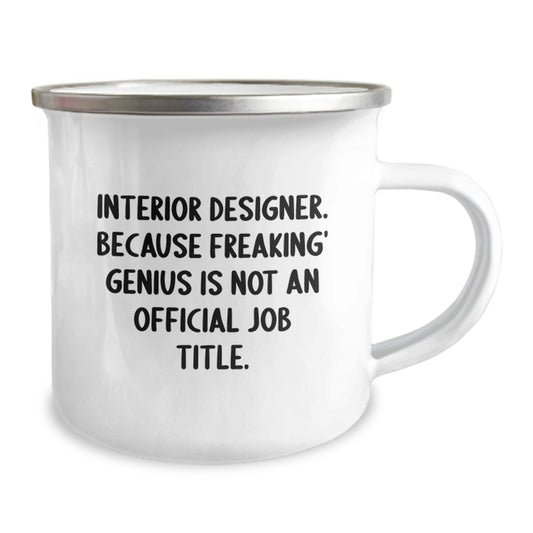 Funny Interior Designer Gifts from Men to Friends, Unique Camping Mug, Inspirational Quote to Brighten Up Christmas - Image 2
