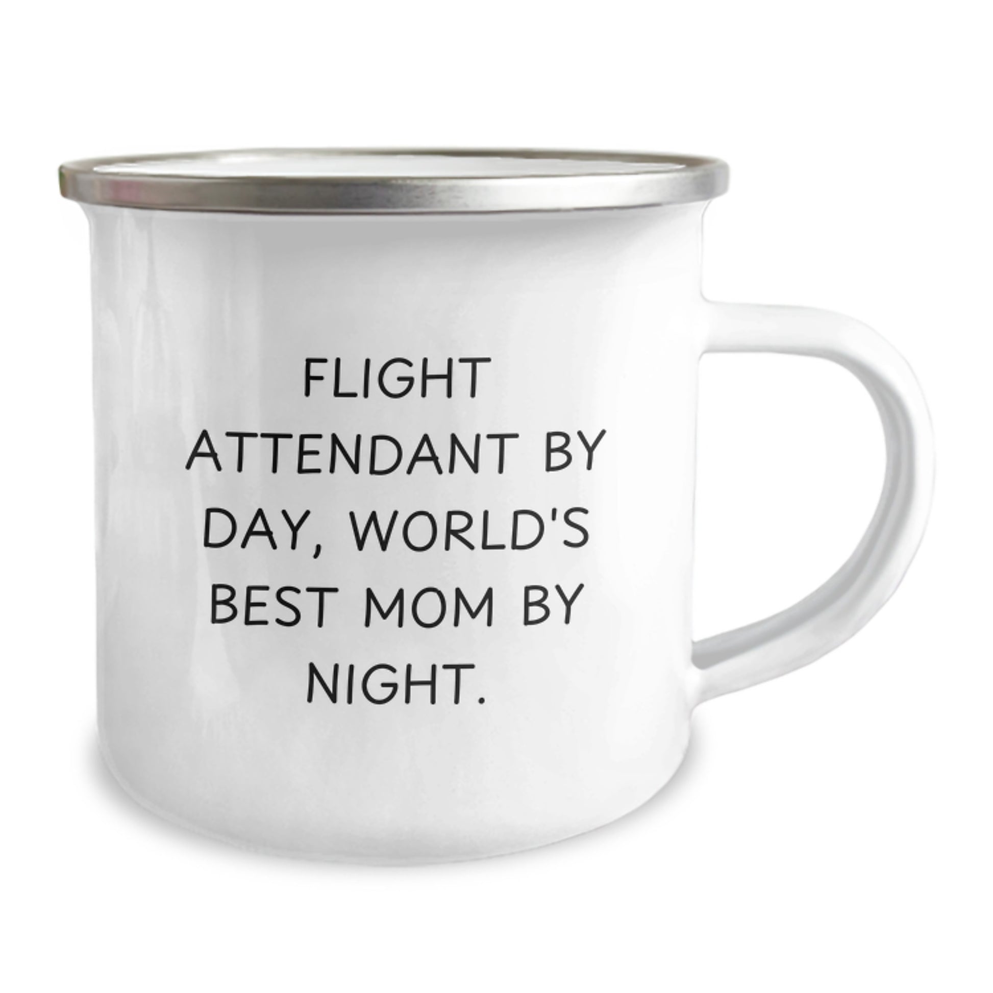 Flight Attendant Gifts Funny Mug, Camping Mug for Birthday, Gifts from Friends for Flight Attendant By Day, World's Best Mom By Night. - Image 2