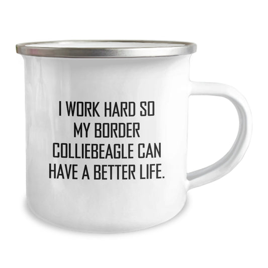 Funny Border Collie Dog Gifts from Men to Friends on Birthday Unique Gifts for Border Collie Dog Owners Camping Mug - Image 2