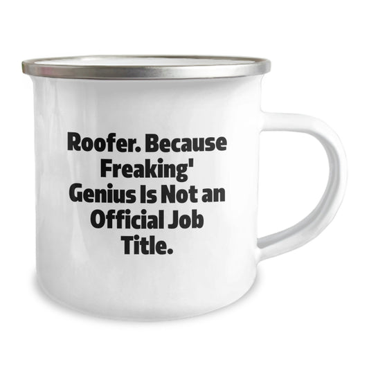 Gifts from Friends to Awesome Roofer Men - Funny Roofer Graduation Unique Gifts - Camping Mug - Image 2