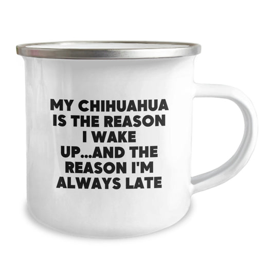 Chihuahua Dog Lover Funny Camping Mug For Birthday - Gifts from Family to Chihuahua Dog Owners, Men, Women, Friends, Coworkers - Image 2