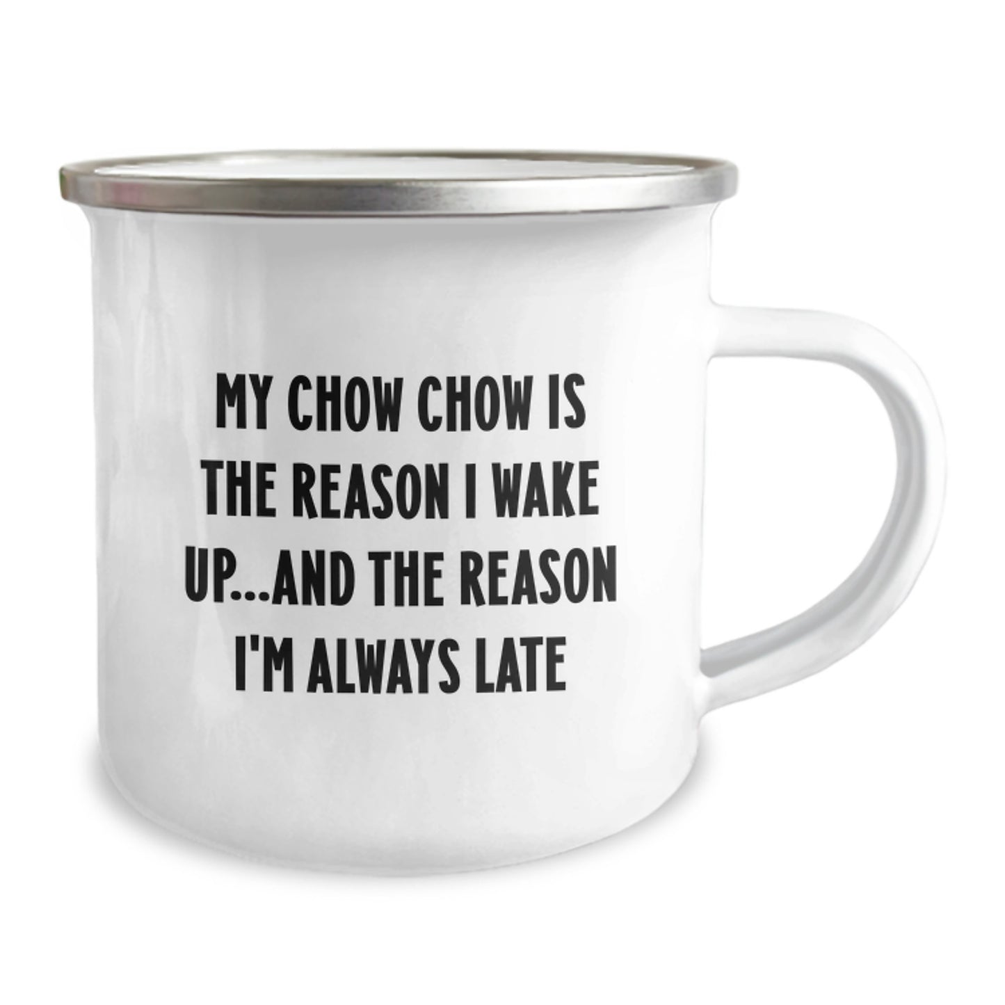 Funny Chow Chow Dog Camping Mug, Gifts from Friends for Chow Chow Dog Lovers, Birthday Unique Gifts - Image 2