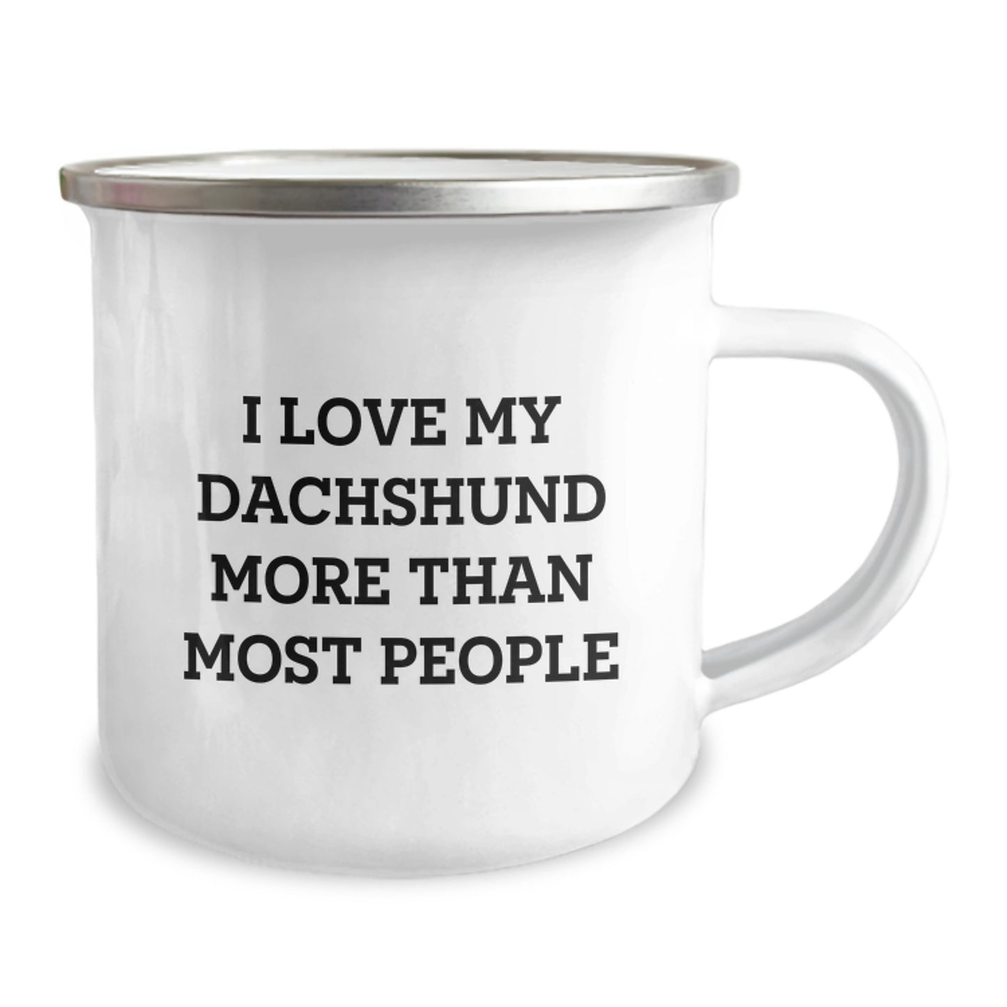 Funny Dachshund Dog Valentine's Gifts from Men to Women for Dachshund Lovers Camping Mug - Image 2