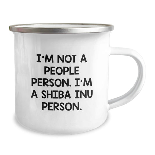 Shiba Inu Dog Lovers Camping Mug Funny Quote Gifts from Friends and Family for Valentine's - Image 2