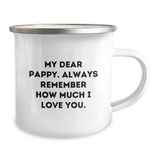 Pappy Keepsake Camping Mug Birthday Gift for Him Stainless Steel - Image 2