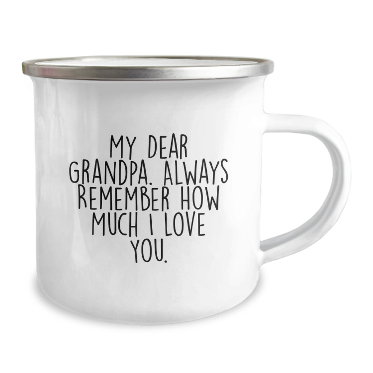 Funny Grandpa Gifts, Unique Birthday Unique Gifts for Grandpa from Family, Grandpa Camping Mug with My Dear Grandpa. Always Remember How Much I Love You. - Image 2
