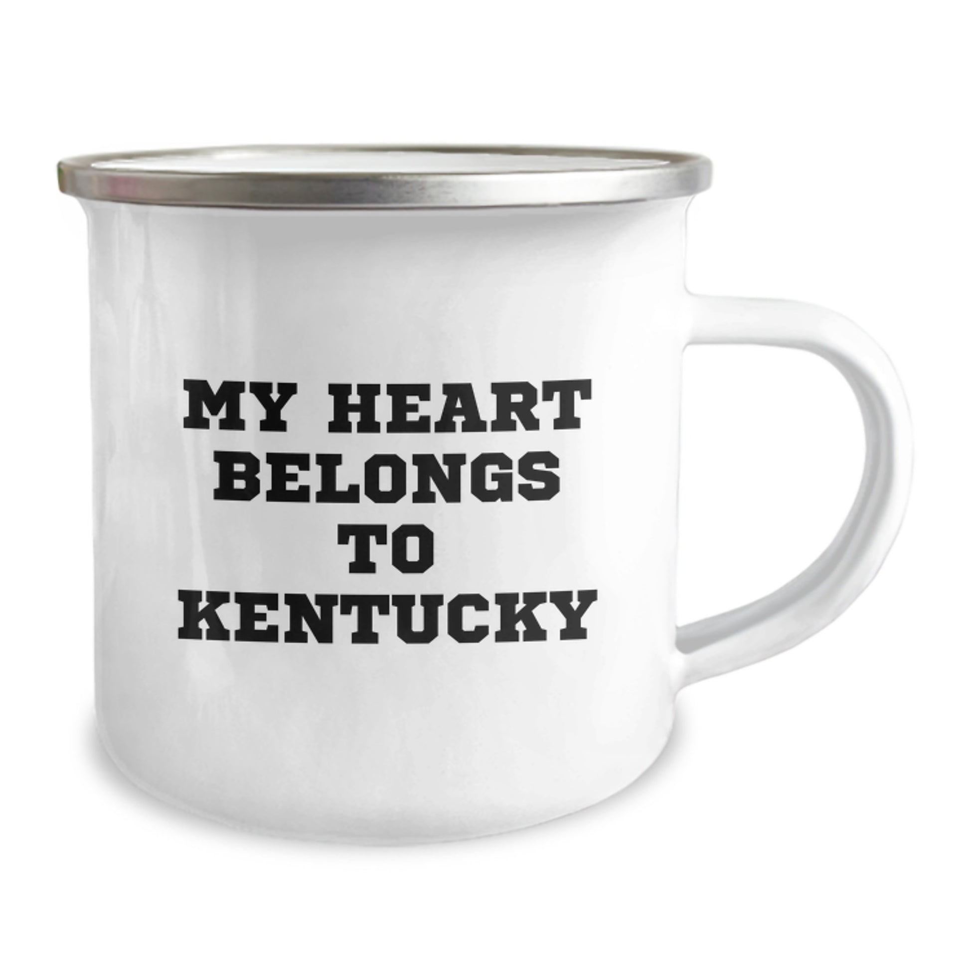 Kentucky Love Gifts from Family to Friends - My Heart Belongs To Kentucky, Birthday Unique Gifts for Men Women, Camping Mug with Inspirational Quote - Image 2