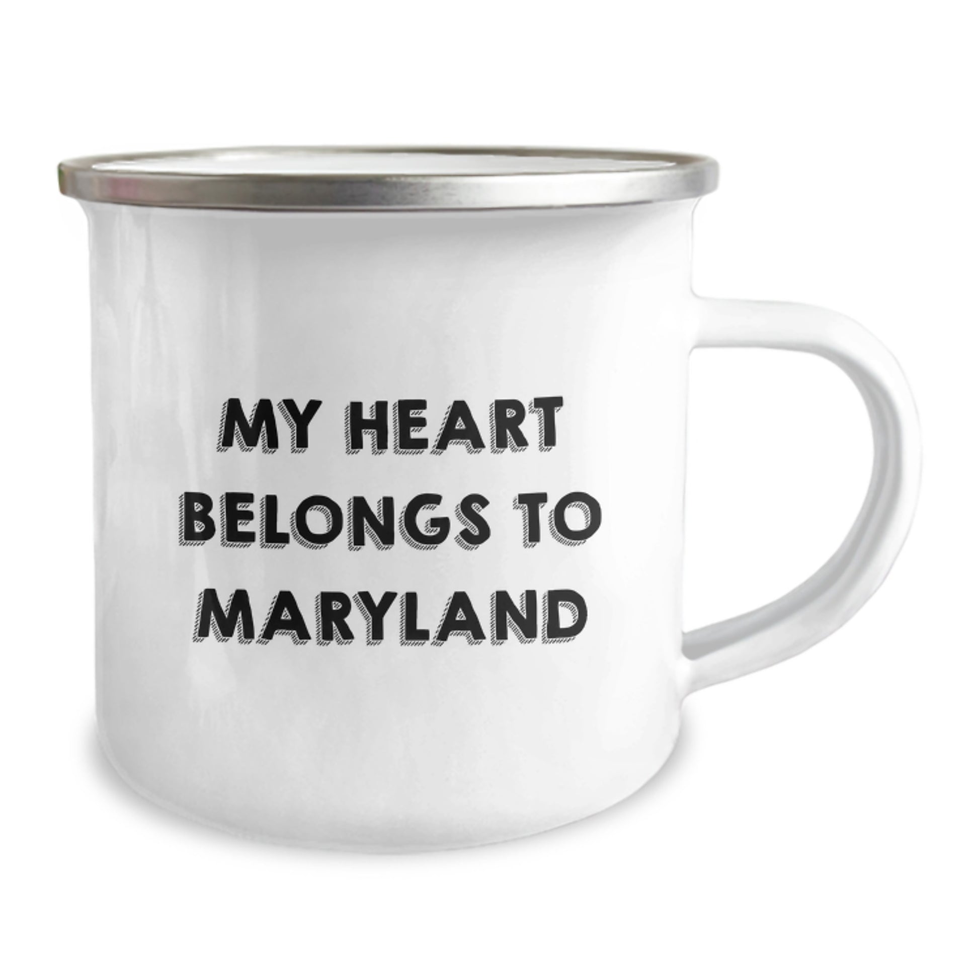 Maryland Lovers Camping Mug, Funny Quote 'My Heart Belongs To Maryland' Gifts for Friends from Family, Gifts for Women, Birthday Unique Gifts - Image 2