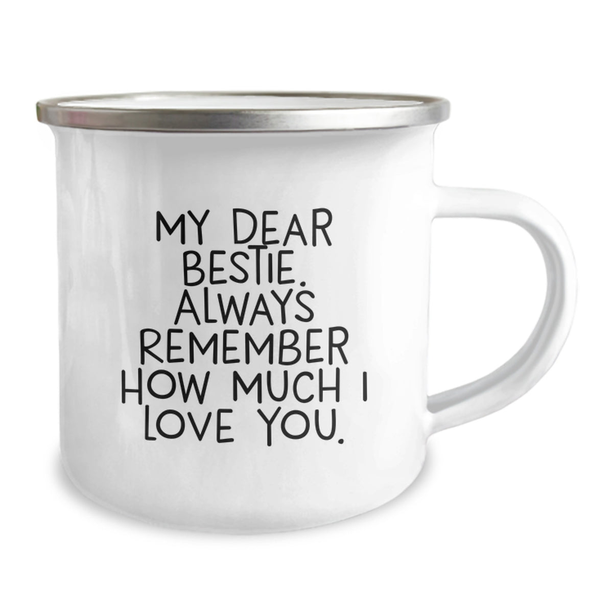 Funny Bestie Quotes Gifts from Men to Women Friends and Family on Valentine's Unique Camping Mug - Image 2