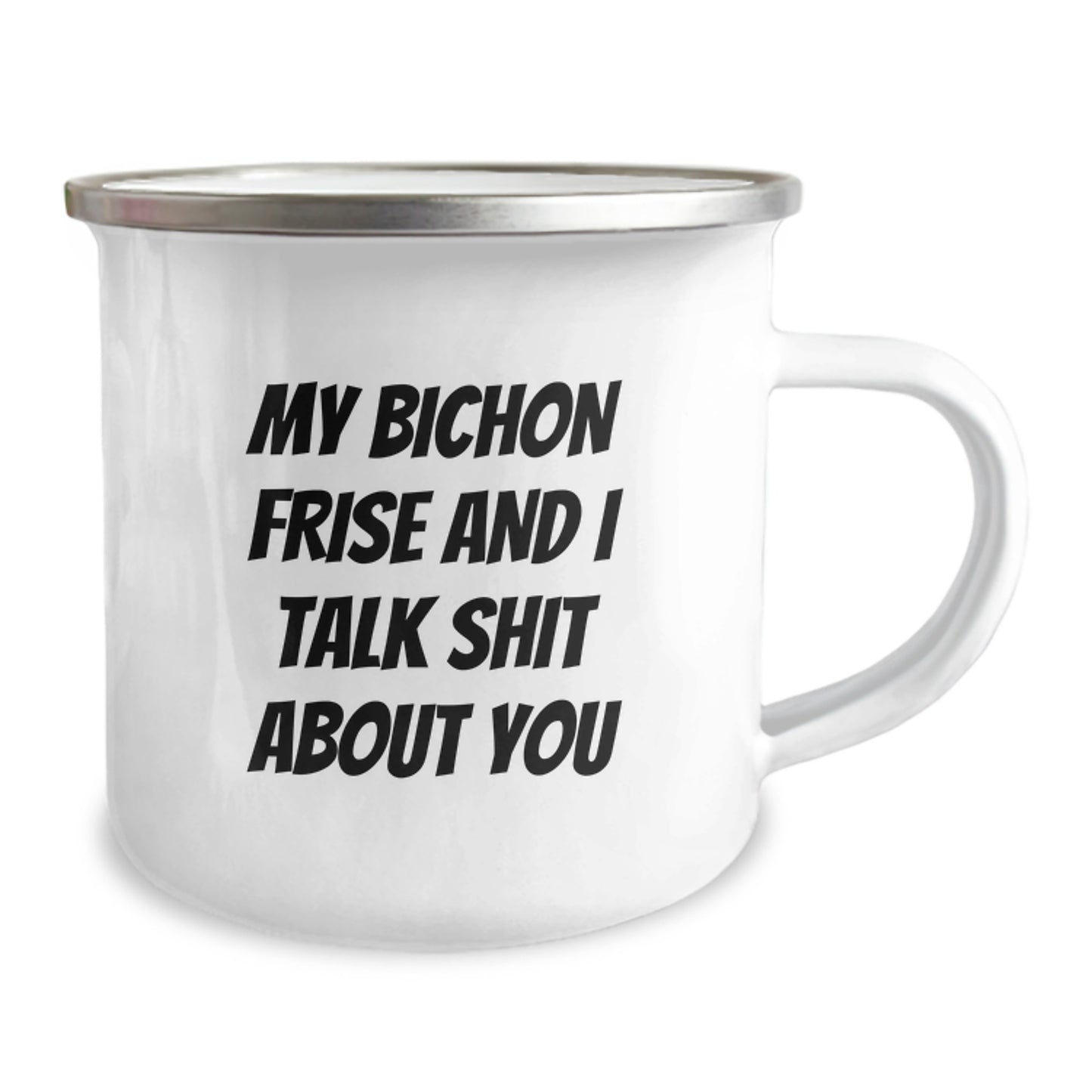 Funny Bichon Frise Dog Gifts from Friends for Men - My Bichon Frise And I Talk Shit About You Christmas Unique - Image 2