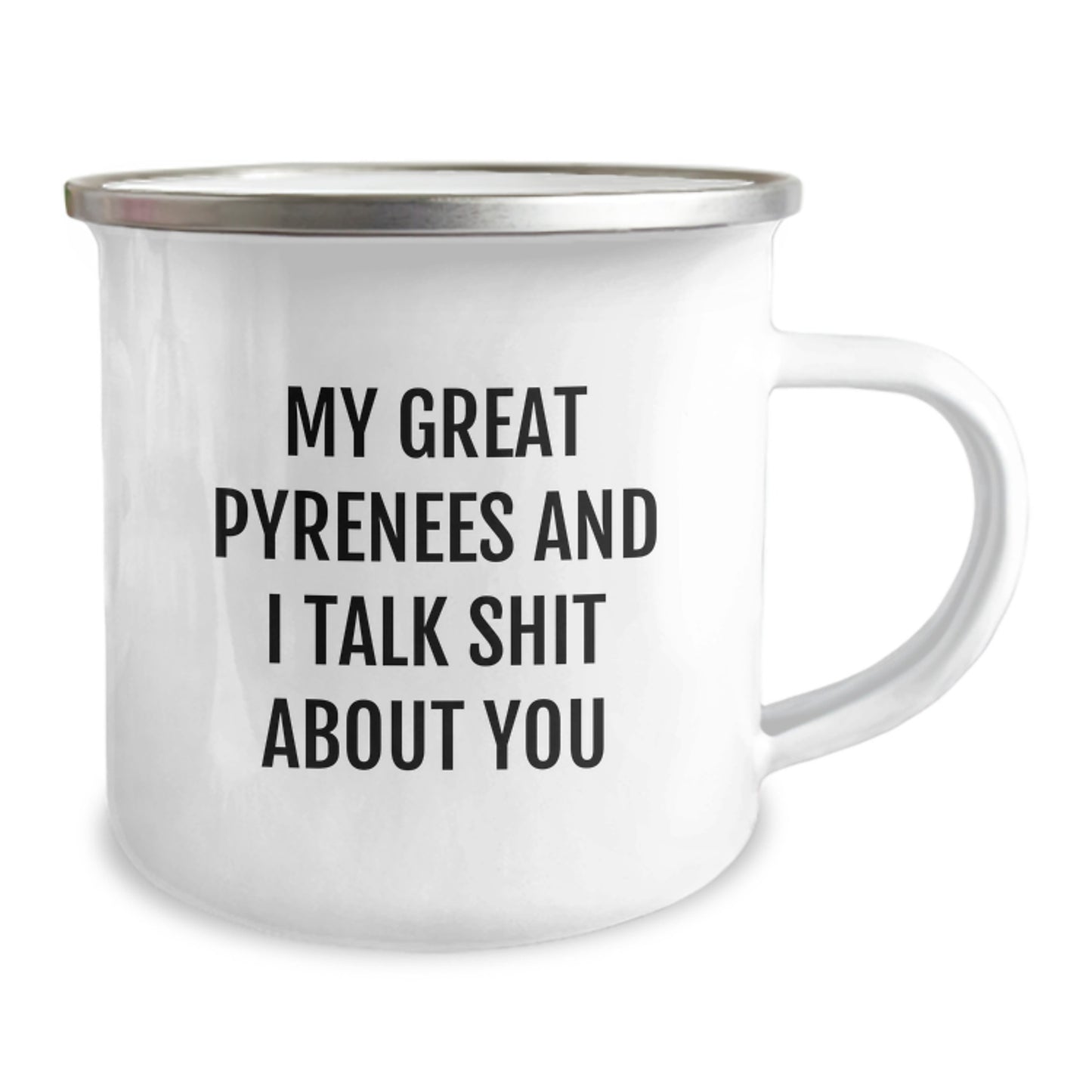 Funny Great Pyrenees Dog Lover Gifts from Friends for Graduation Unique - Camping Mug - Image 2