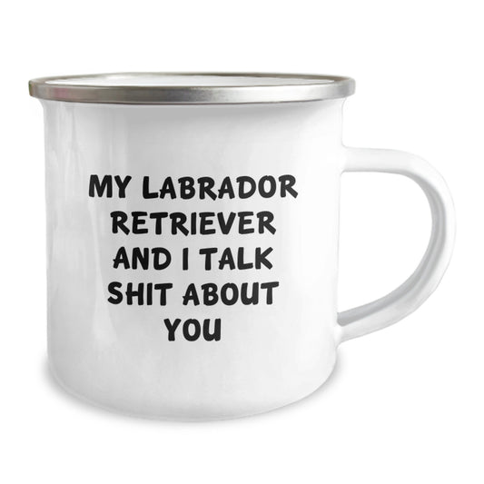 Funny Labrador Retriever Dog Gifts from Friends - My Labrador Retriever And I Talk Shit About You Graduation Unique Mugs for Men Women - Image 2