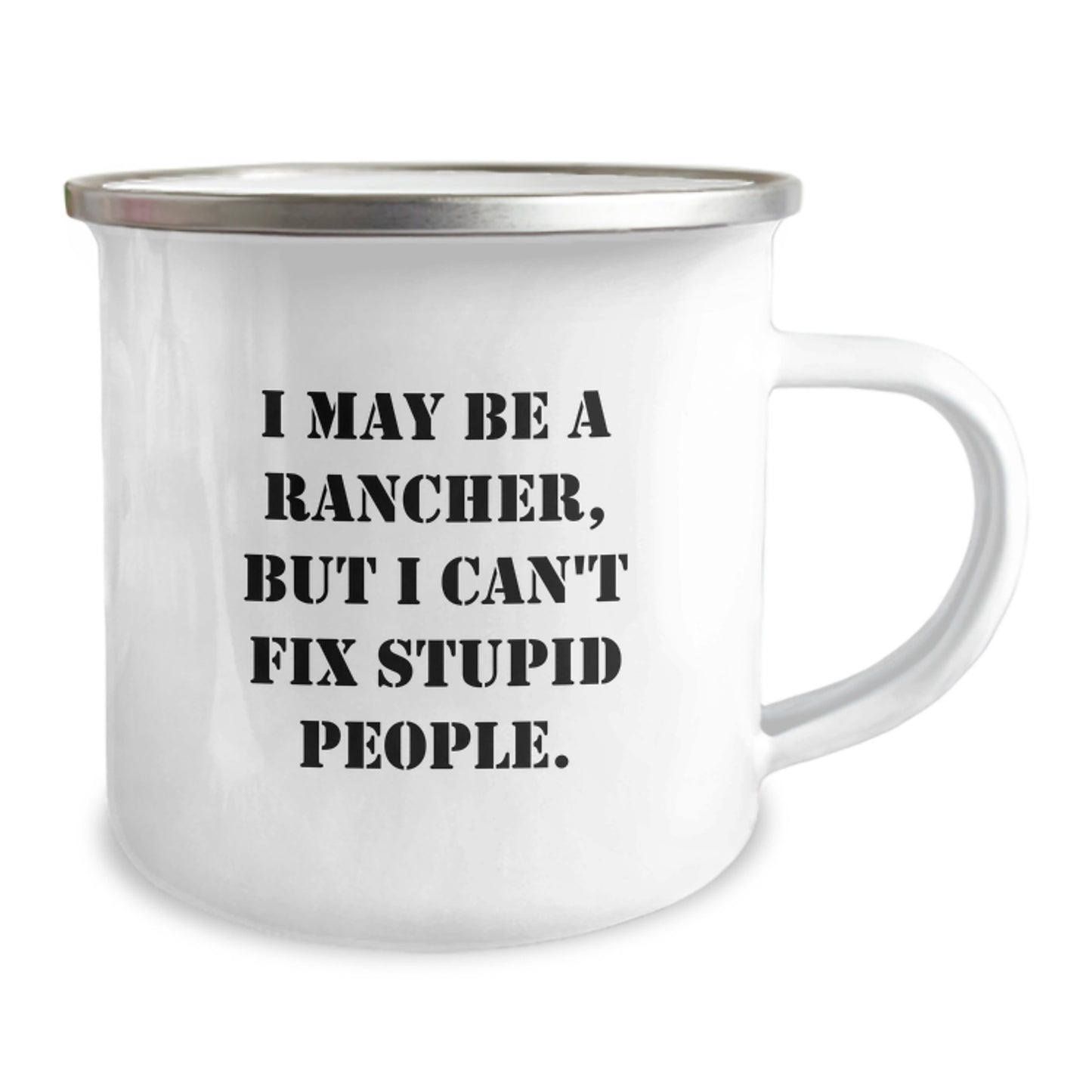 Rancher Keepsake Camping Mug for Him Birthday Gift with Bold Quote - Image 2