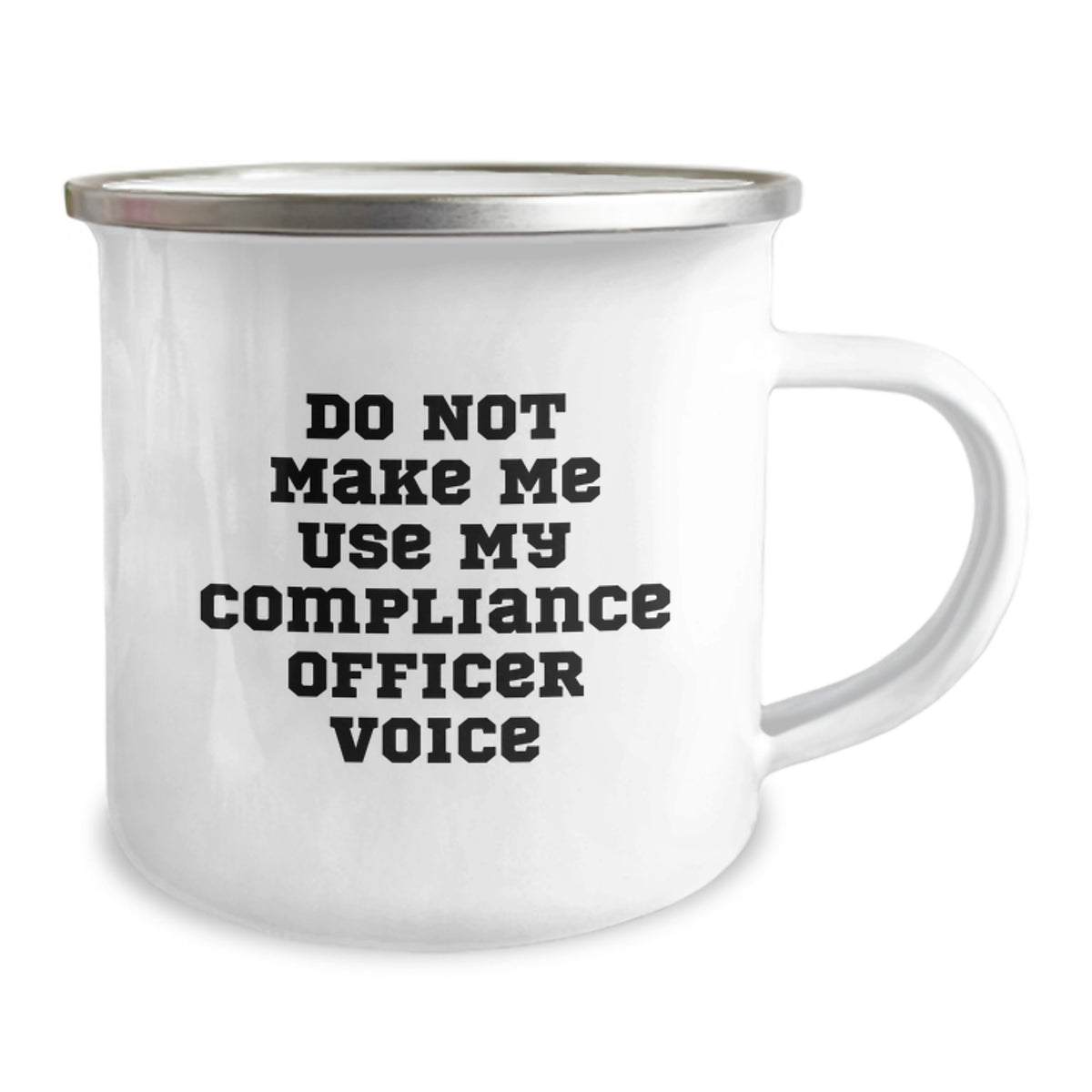 Funny Compliance Officer Gifts for Mom - Mother's Day Unique Gifts from Family - Do Not Make Me Use My Voice Camping Mug - Image 2