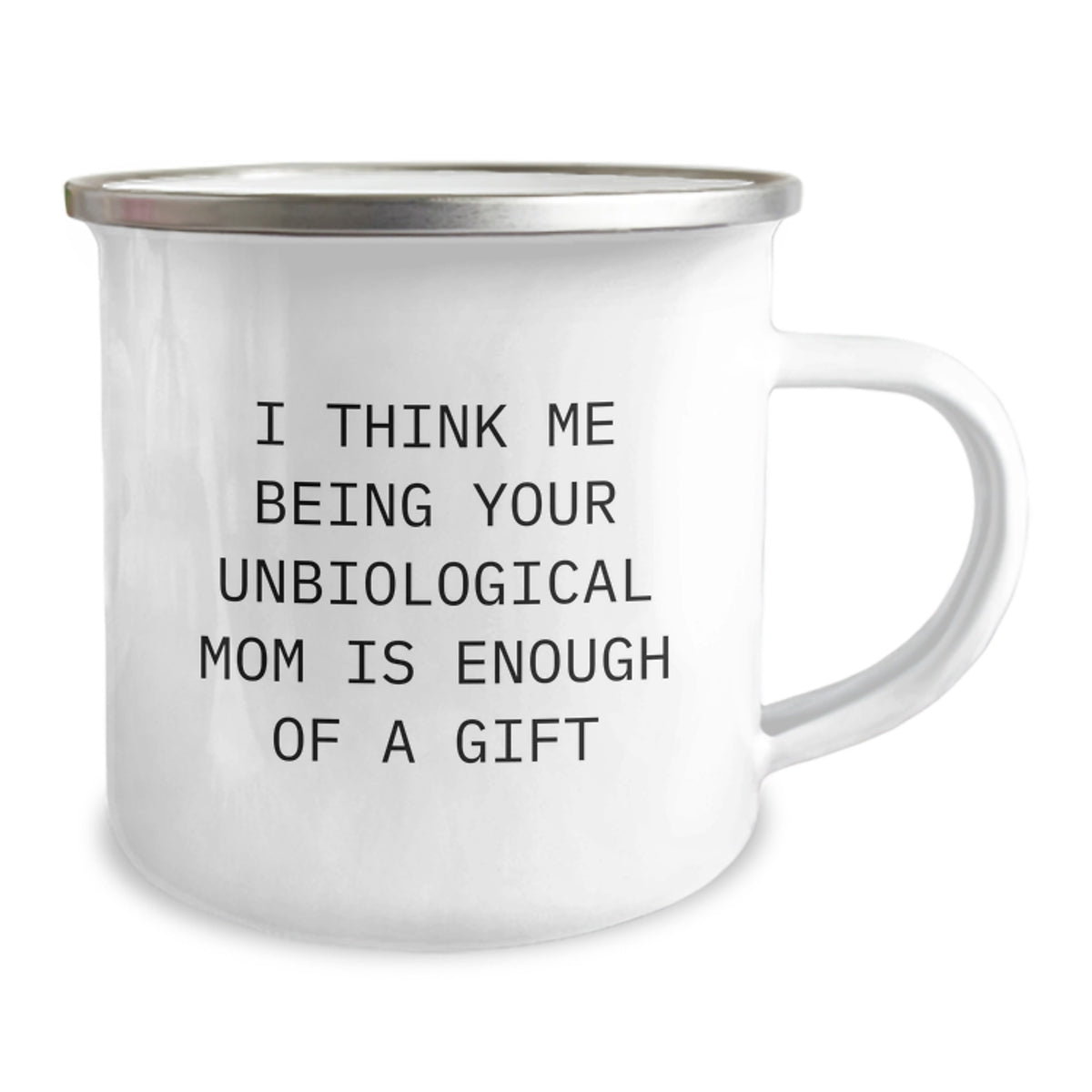 Funny Unbiological Mom Gifts for Her, Camping Mug, Christmas Unique Gifts from Men to Unbiological Mom, Perfect for Unbiological Mom Day - Image 2