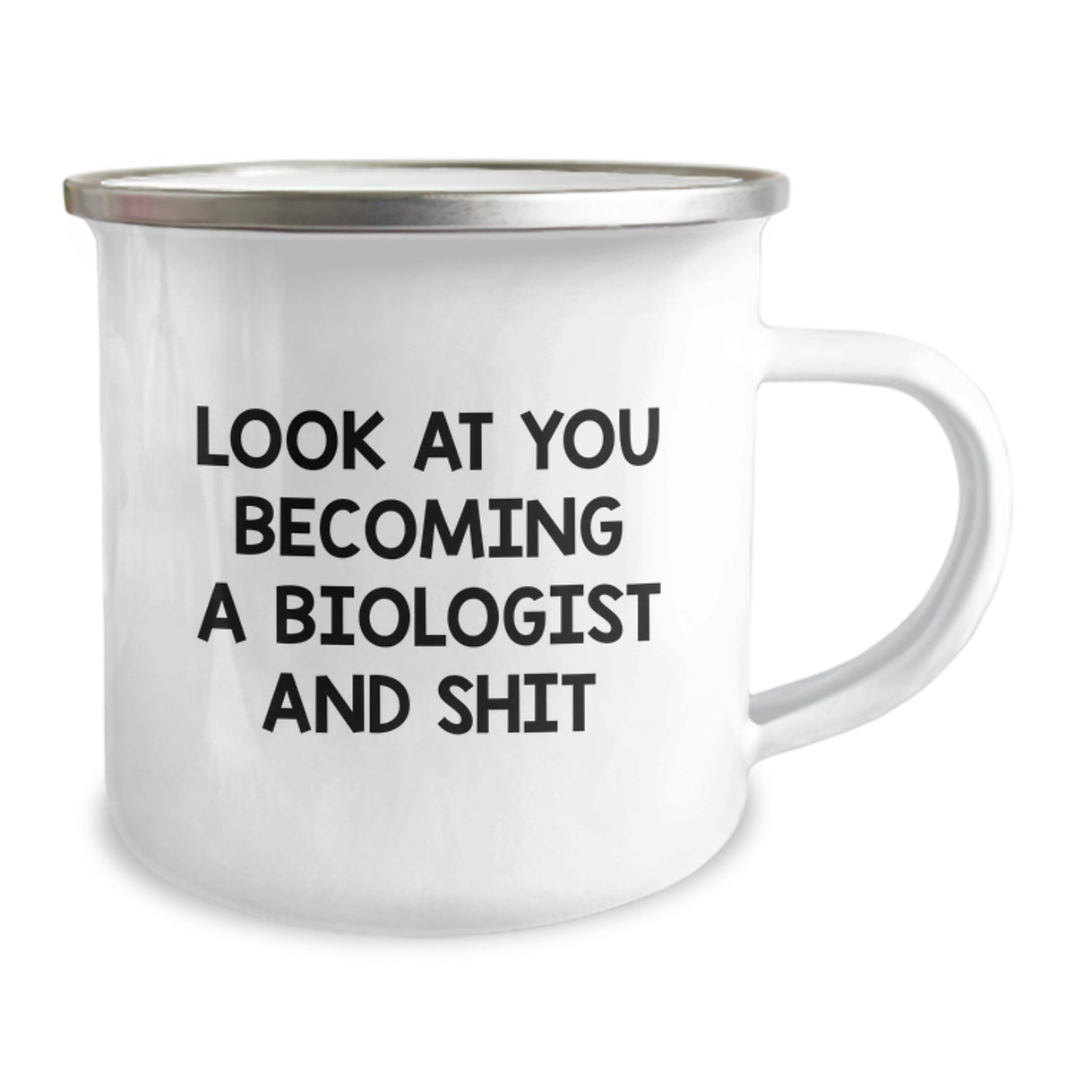 Birthday Gift Biologist Camping Mug for Her – Look At You Becoming A - Image 2