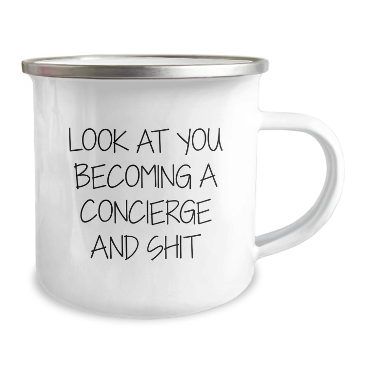 Witty Concierge Camping Mug Novelty for Friends Birthday Gift - Image 2
