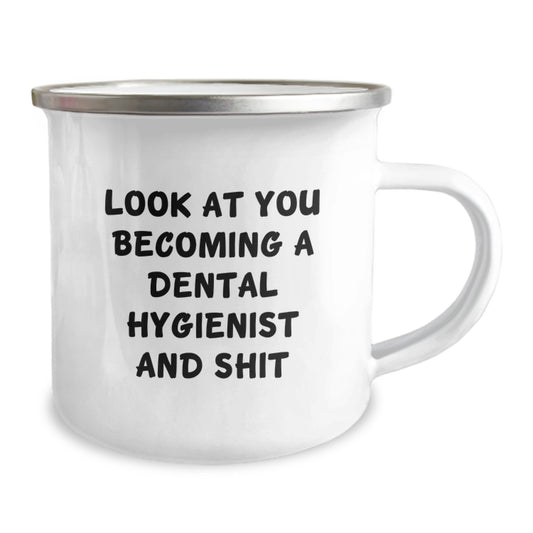 Birthday Gift Dental Hygienist Camping Mug for Her Present - Image 2