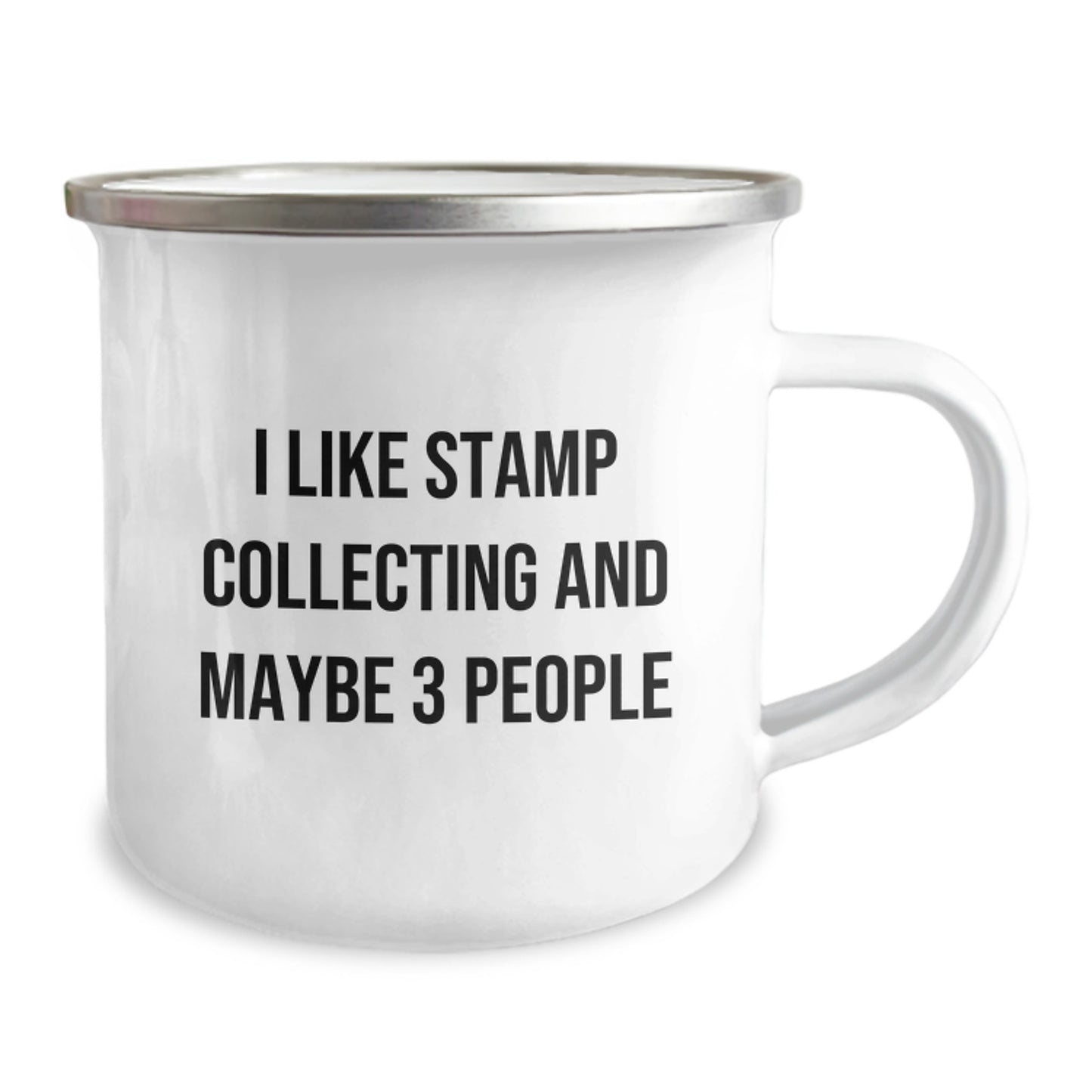 Funny Stamp Collecting Gifts for Men, Women, and Friends - I Like Stamp Collecting And Maybe 3 People Graduation Unique Gifts from Family, Coworkers, and Friends - Stamp Collecting Camping Mug - Image 2