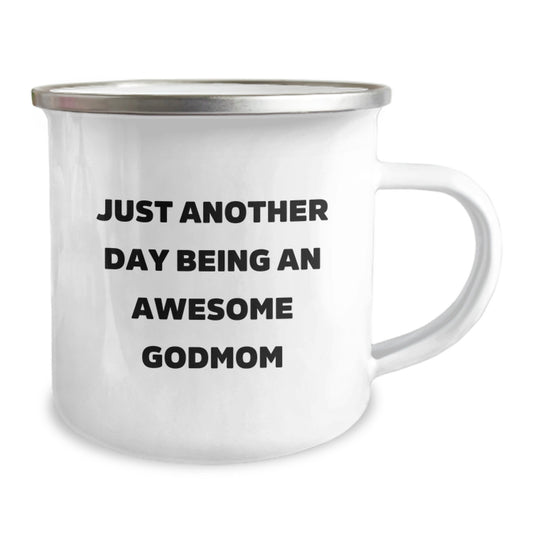 Godmom Keepsake Camping Mug for Him Birthday Gift - Image 2