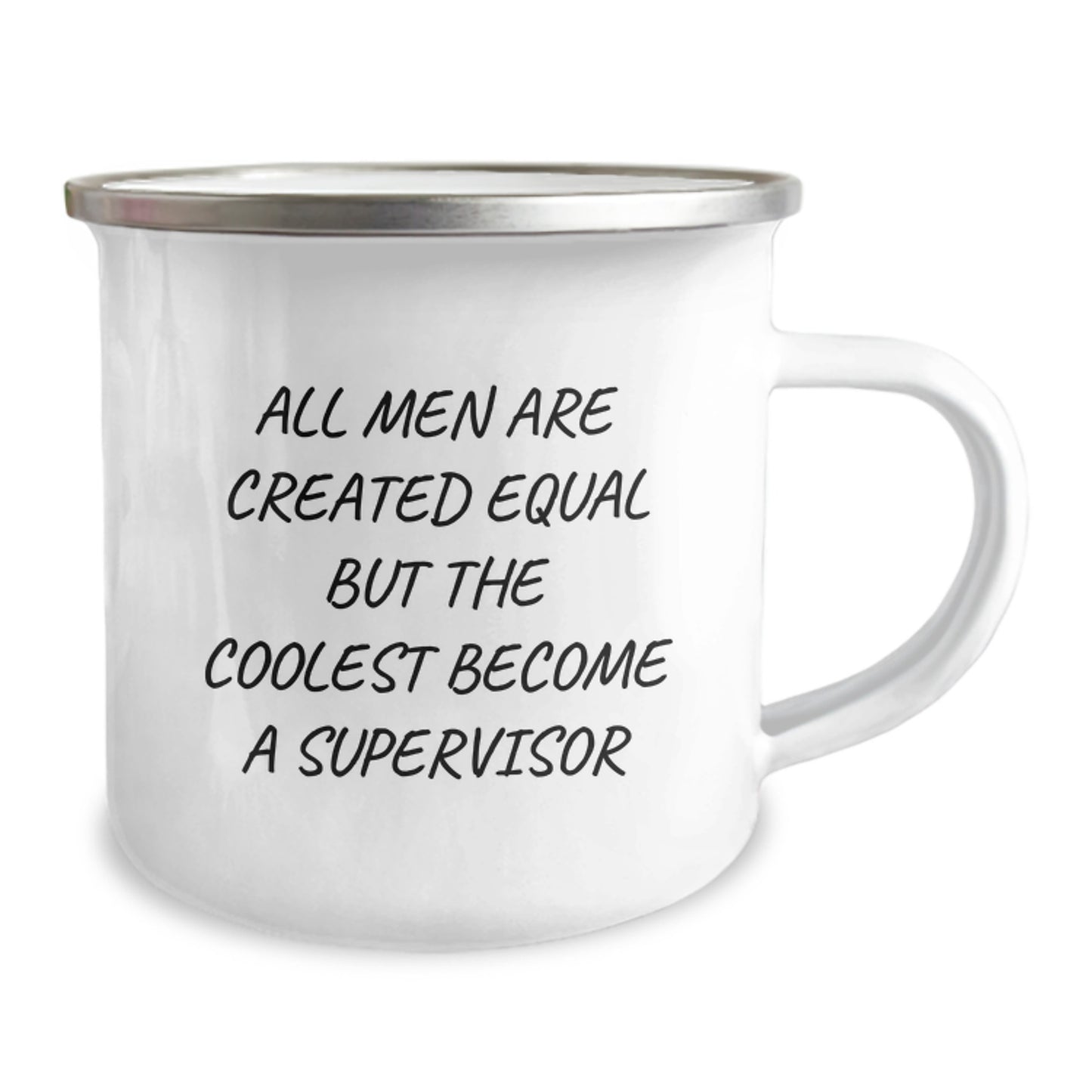 Valentine's Unique Gifts for Supervisor, Funny Quote Supervisor Camping Mug 12 oz Stainless Steel - Image 2