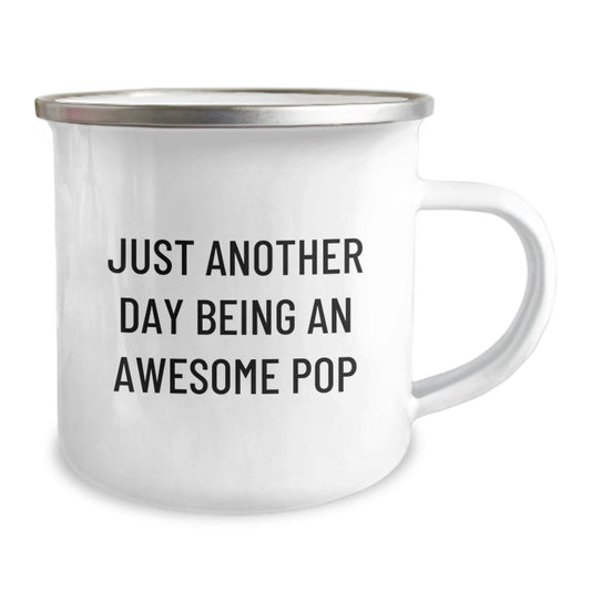 Pop Lovers Christmas Unique Gifts from Friends Funny Camping Mug Just Another Day Being Awesome - Image 2