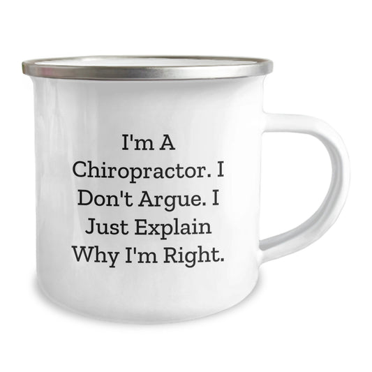 Witty Chiropractor Camping Mug Novelty for Friends Birthday Gift - Image 2