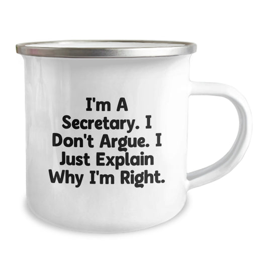 Secretary Funny Camping Mug Gifts from Friends and Family for Christmas Unique - Image 2