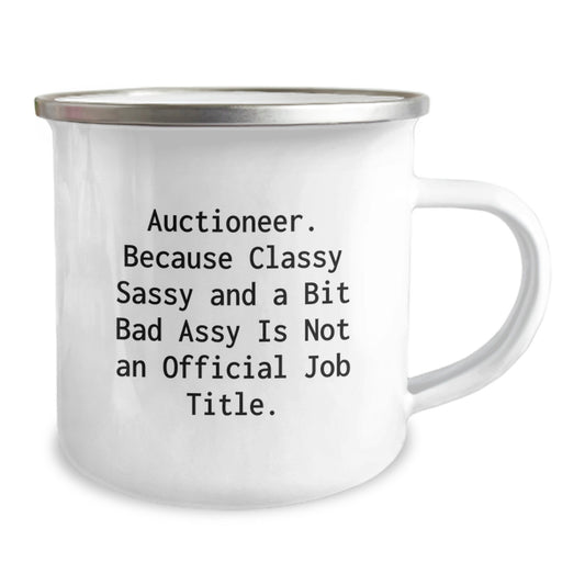Unique Gifts for Auctioneer, Funny Camping Mug, Auctioneer Graduation Unique Gifts from Family, Friends - Image 2