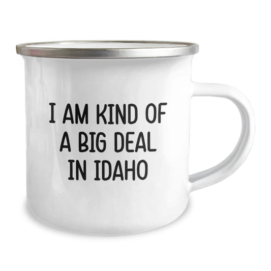 Funny Idaho Gifts from Friends and Family - Graduation Unique Gifts for Idaho Men and Women - Camping Mug with I Am Kind Of A Prime Selection In Idaho Quote - Image 2