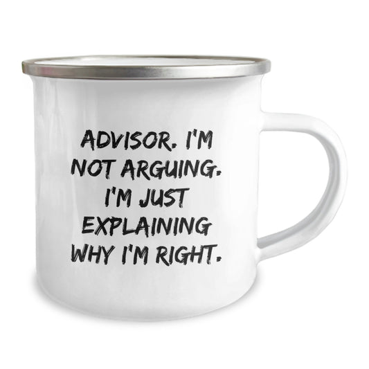 Funny Advisor Camping Mugs Gifts from Friends for Christmas Unique Advisor - Image 2