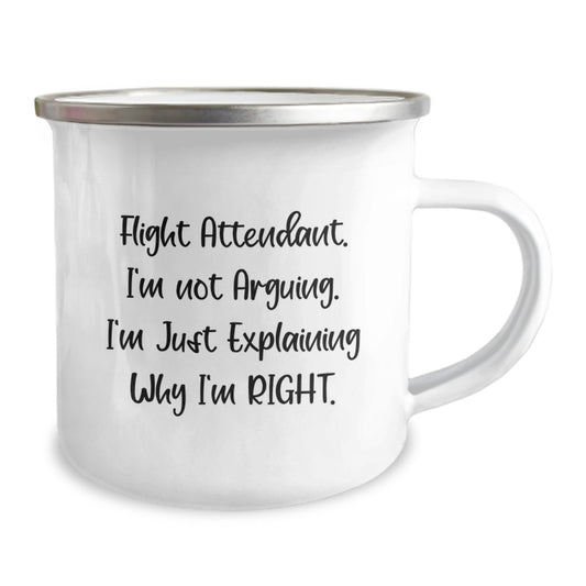 Cute Flight Attendant Gifts for Men and Women - Flight Attendant Humor Mug, Funny Camping Mug, Gifts from Friends and Family for Christmas - Image 2