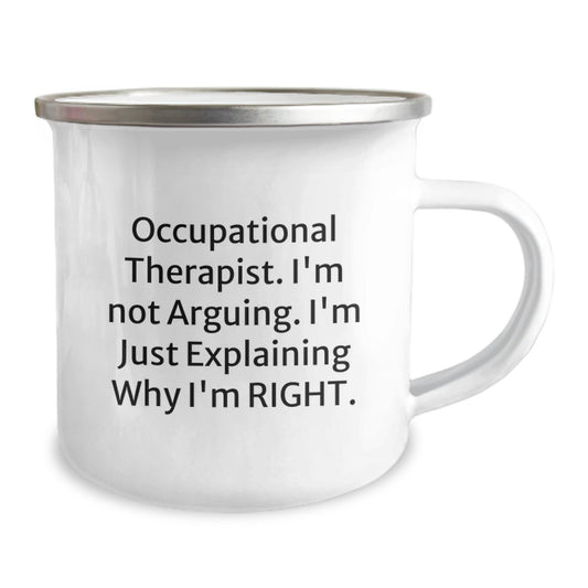 Wry Occupational Therapist Camping Mug Novelty for Friends Birthday Gift - Image 2