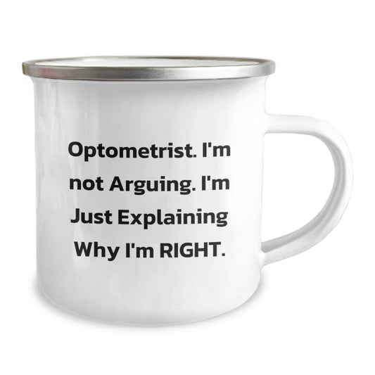 Witty Optometrist Camping Mug Novelty Birthday Gift for Friends - Image 2