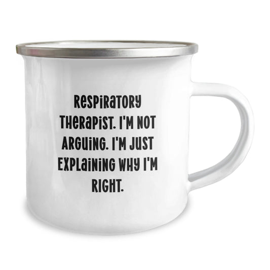 Funny Respiratory Therapist Gifts from Friends to Men, Inspirational Inspirations for Graduation, Camping Mug - Image 2