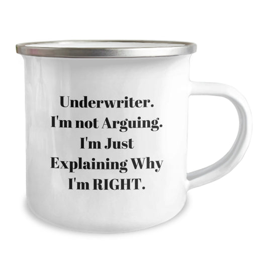 Funny Underwriter Gifts from Friends - Underwriter Camping Mug for Graduation Unique Gifts - Image 2