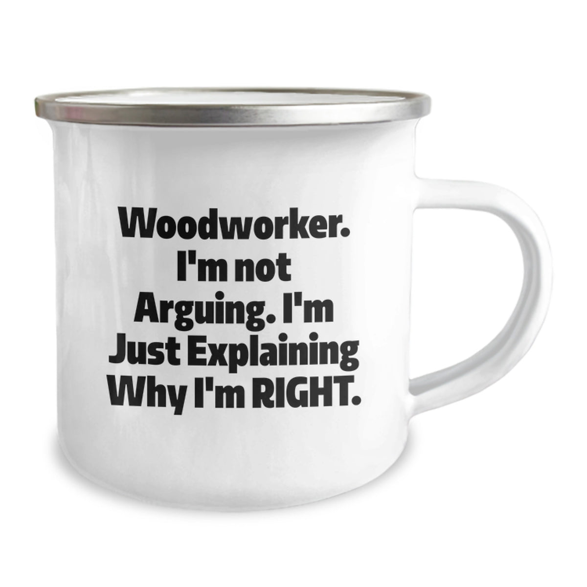 Woodworker Camping Mug Favorite for Kids Birthday Gift with Bold Quote - Image 2