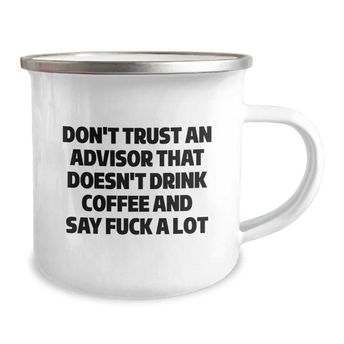 Christmas Gift for Her Advisor Camping Mug Present – Coffee & Cuss Quote - Image 2