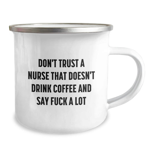 Nurse Camping Mug Keepsake Birthday Gift for Him with Coffee Quote - Image 2