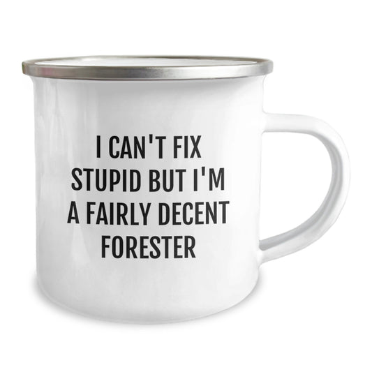 Funny Forester Gifts for Men - 'I'm A Fairly Decent Forester' Camping Mug, Christmas Unique Gifts from Friends, Family - Image 2