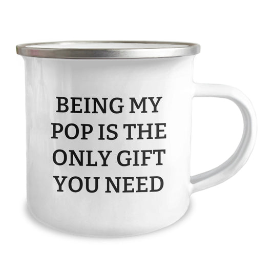 Funny Gift for Pop from Family, Unique Camping Mug, Perfect for Dad - Image 2