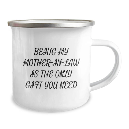 Funny Mom-in-law Gifts from Men, Gifts for Mom-in-law on Valentine's, Mom-in-law Camping Mug - Image 2
