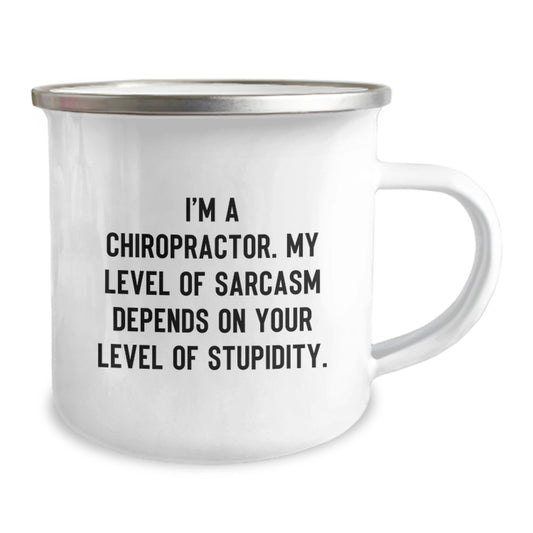 Funny Chiropractor Gifts for Graduation, Inspirational Camping Mug from a Sarcastic Doc, Perfect for Men Women Friends Family - Image 2