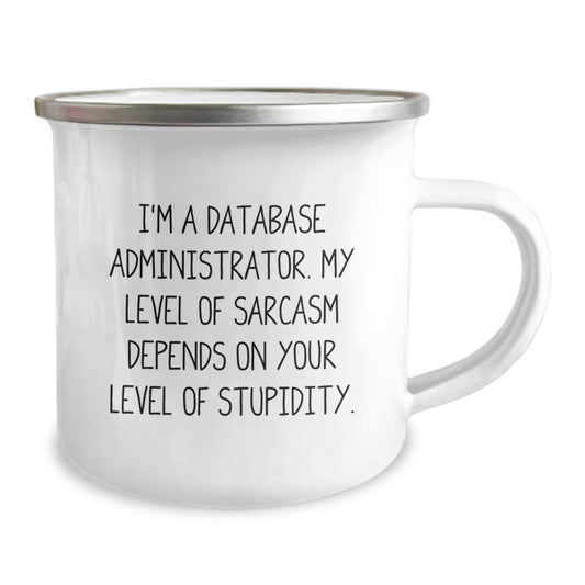 Funny Database Administrator Gifts, Sarcasm Mug for Graduation, 12 oz Stainless Steel Gifts from Friends for Coworkers, Gifts for Database Admins - Image 2
