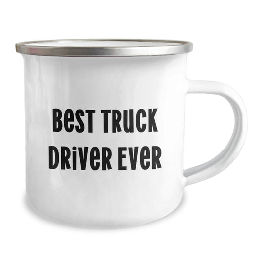Funny Truck Driver Gifts from Men - Best Truck Driver Ever Camping Mug, Unique Christmas Unique Gifts for Truck Driver Friends, Coworkers, Family - Image 2
