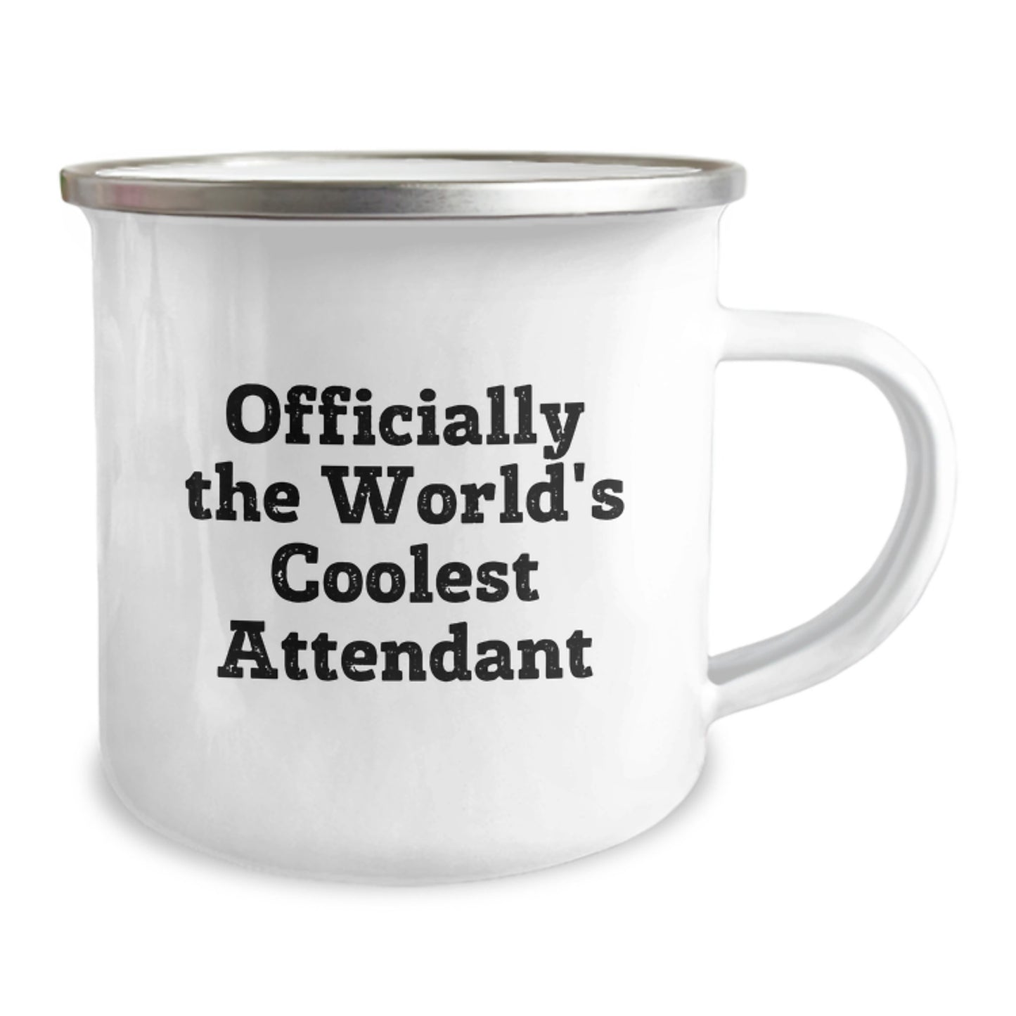 Funny Attendant Gifts from Friends Family for Men Women - Officially The World's Coolest Attendant Stainless Steel Camping Mug - Image 2