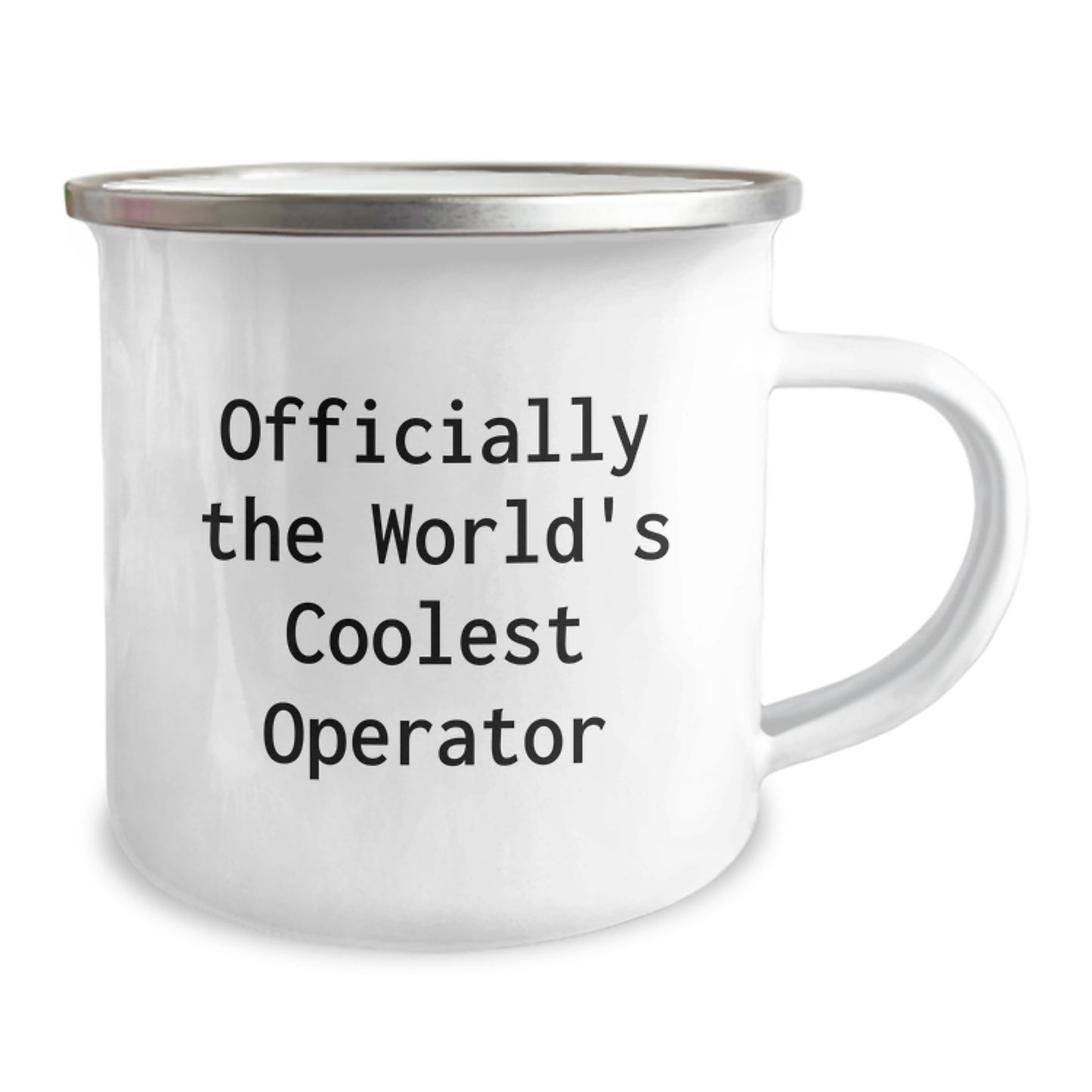 Operator Gifts, Funny Quote 'Officially The World's Coolest Operator' Camping Mug, Birthday Unique Gifts from Men to Friends - Image 2
