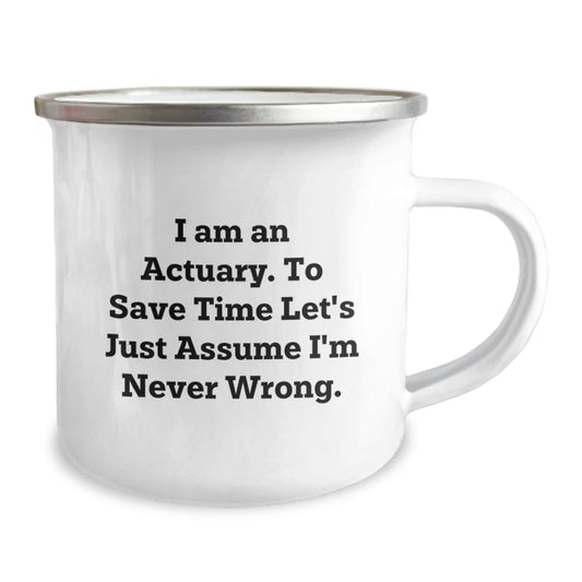 Graduation Unique Gifts for Actuary Friends - Funny Actuary Camping Mug, Gifts from Friends, Gifts for Actuary Men - Image 2