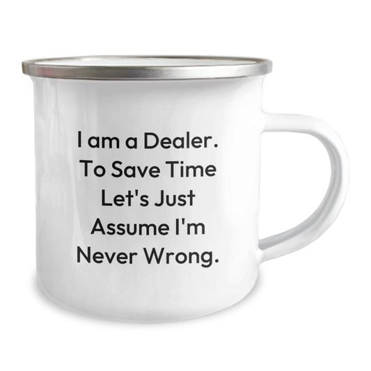 Funny Dealer Gifts, Christmas Unique Mugs for Dealers, Camping Mug Quote - Gifts from Friends to Family - Image 2